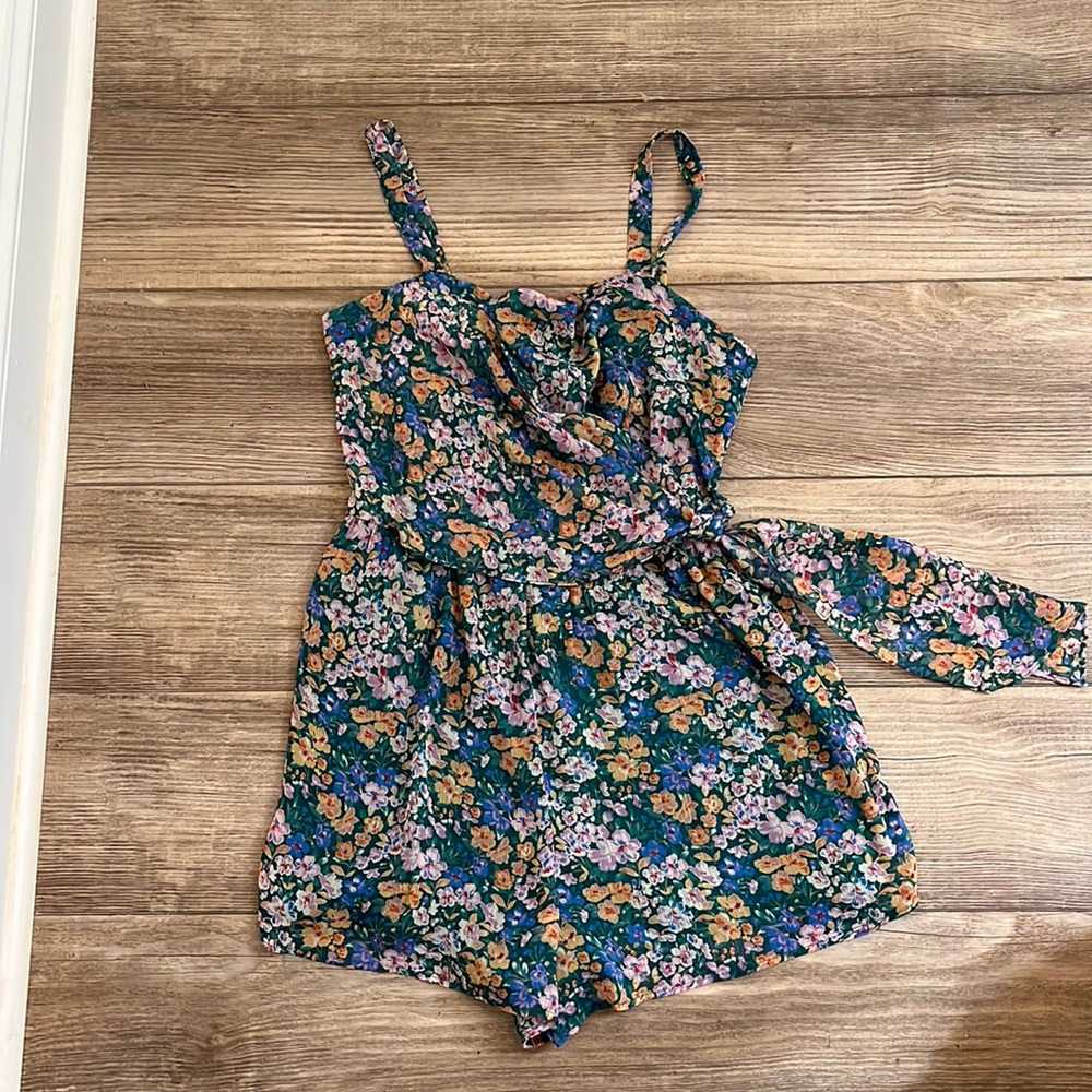 Floral Chiffon Romper from Francesca’s